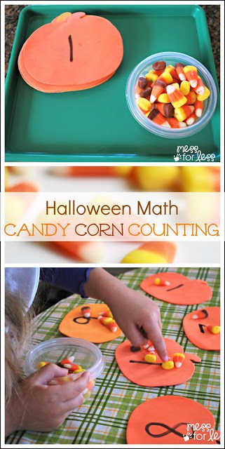 Halloween activities - Candy Corn Counting. A tasty way to learn math!