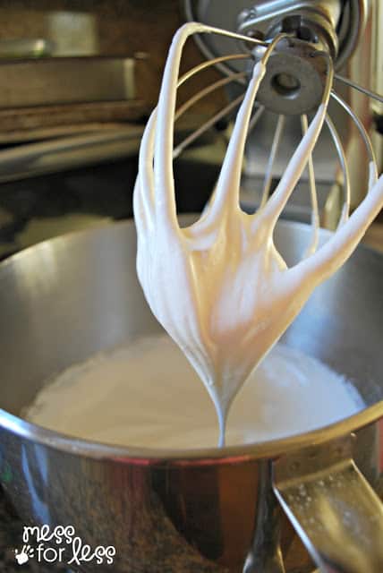 meringue in stand mixer