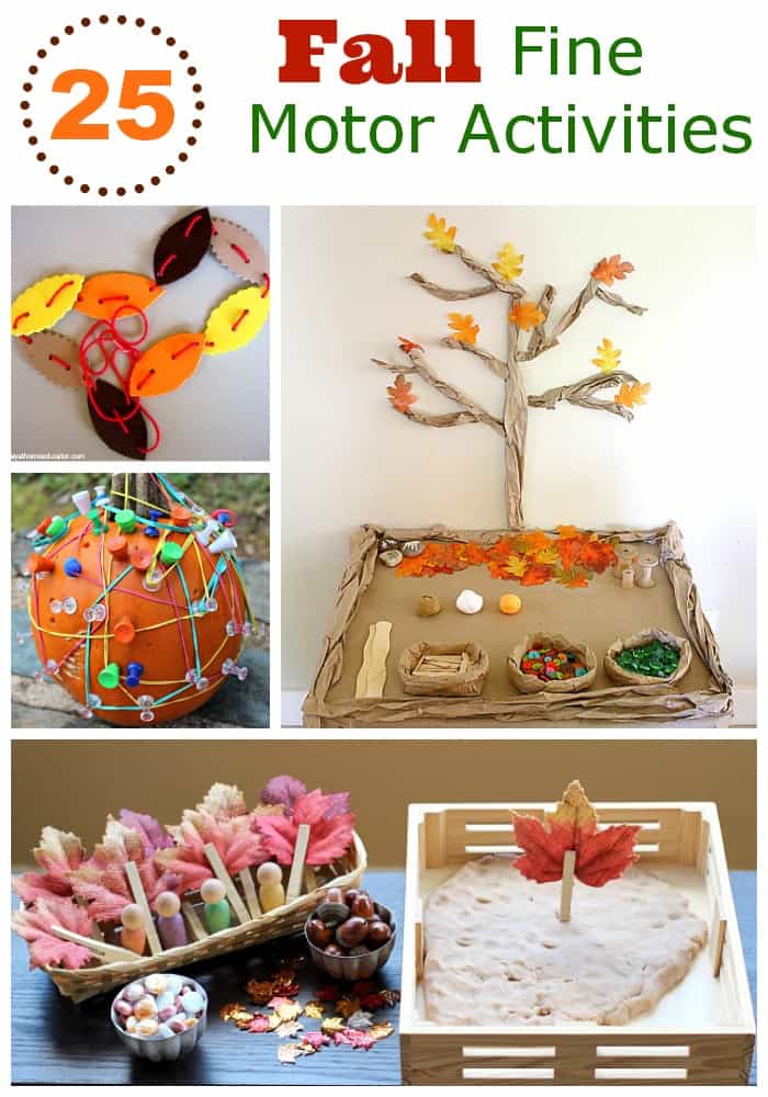 25 Fall Fine Motor Activities - Mess for Less