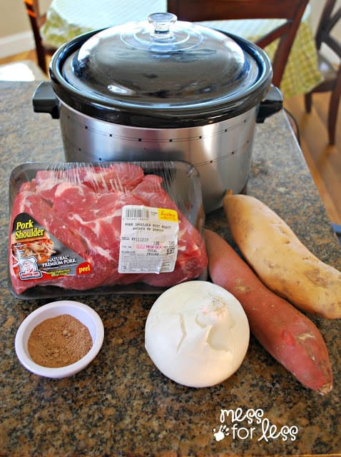 Ingredients for Slow Cooker Pork Roast 