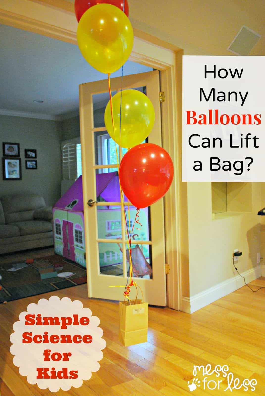 Simple Science - Discover how many balloons can lift a bag