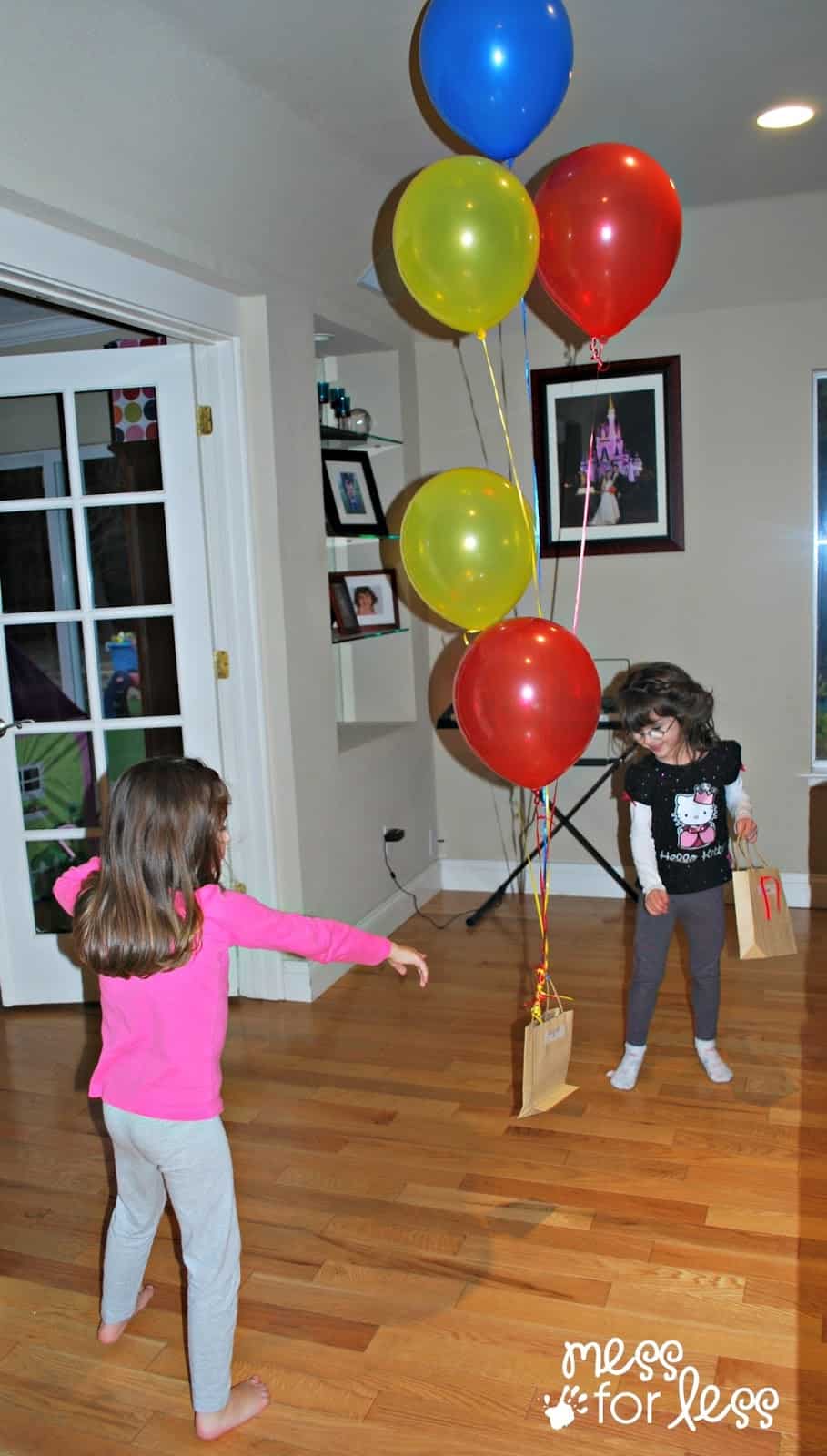 balloons tied to a bag