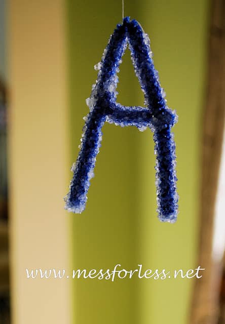 pipe cleaner a with crystals
