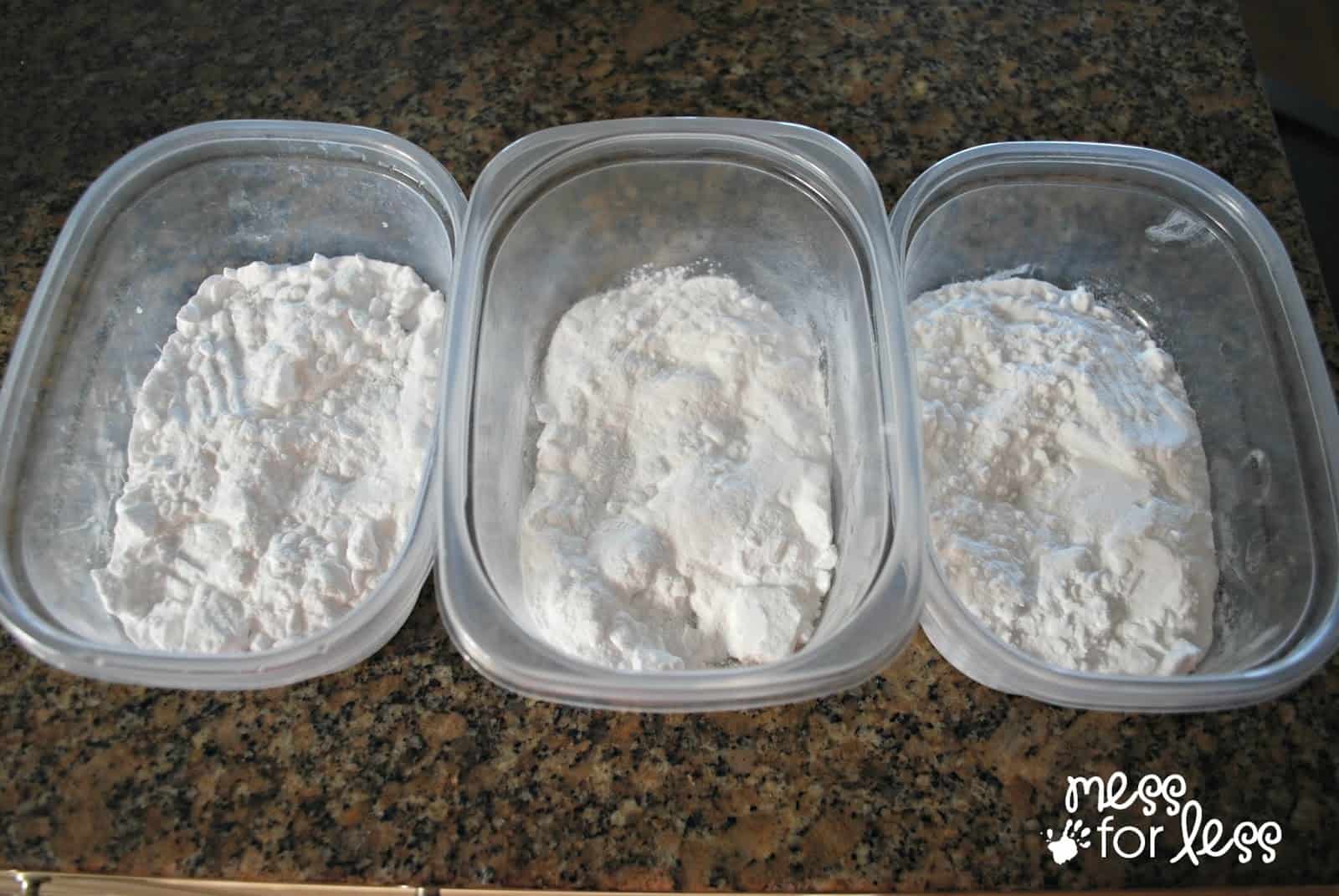 baking soda in containers