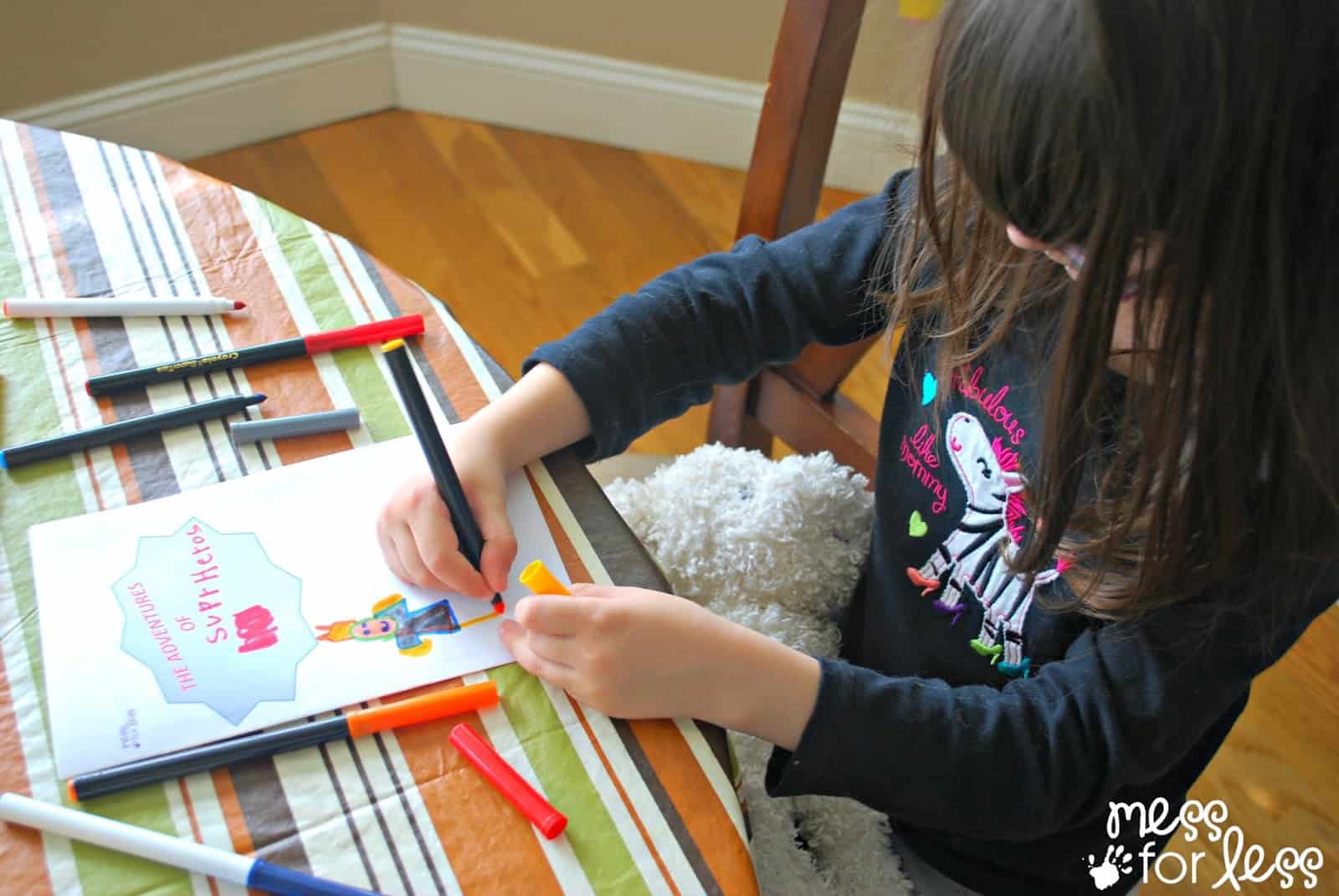 Kids make their own comics #sponsored  