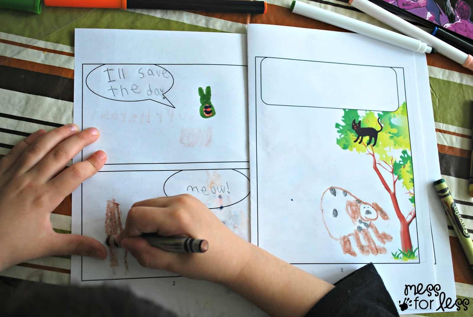 Kids created comic books #sponsored 