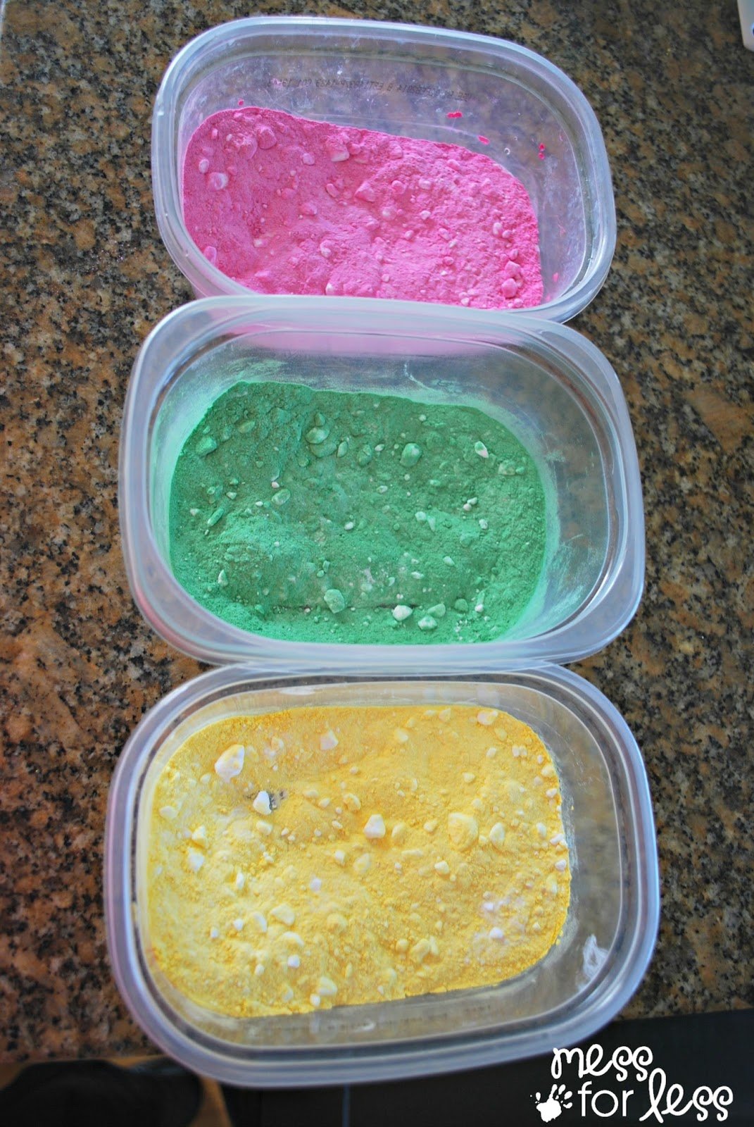 colored baking soda