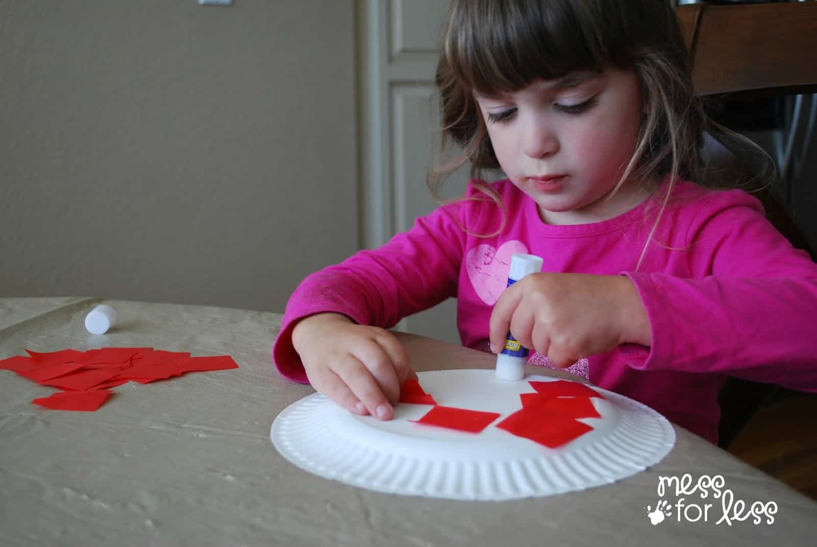 child making ladybug