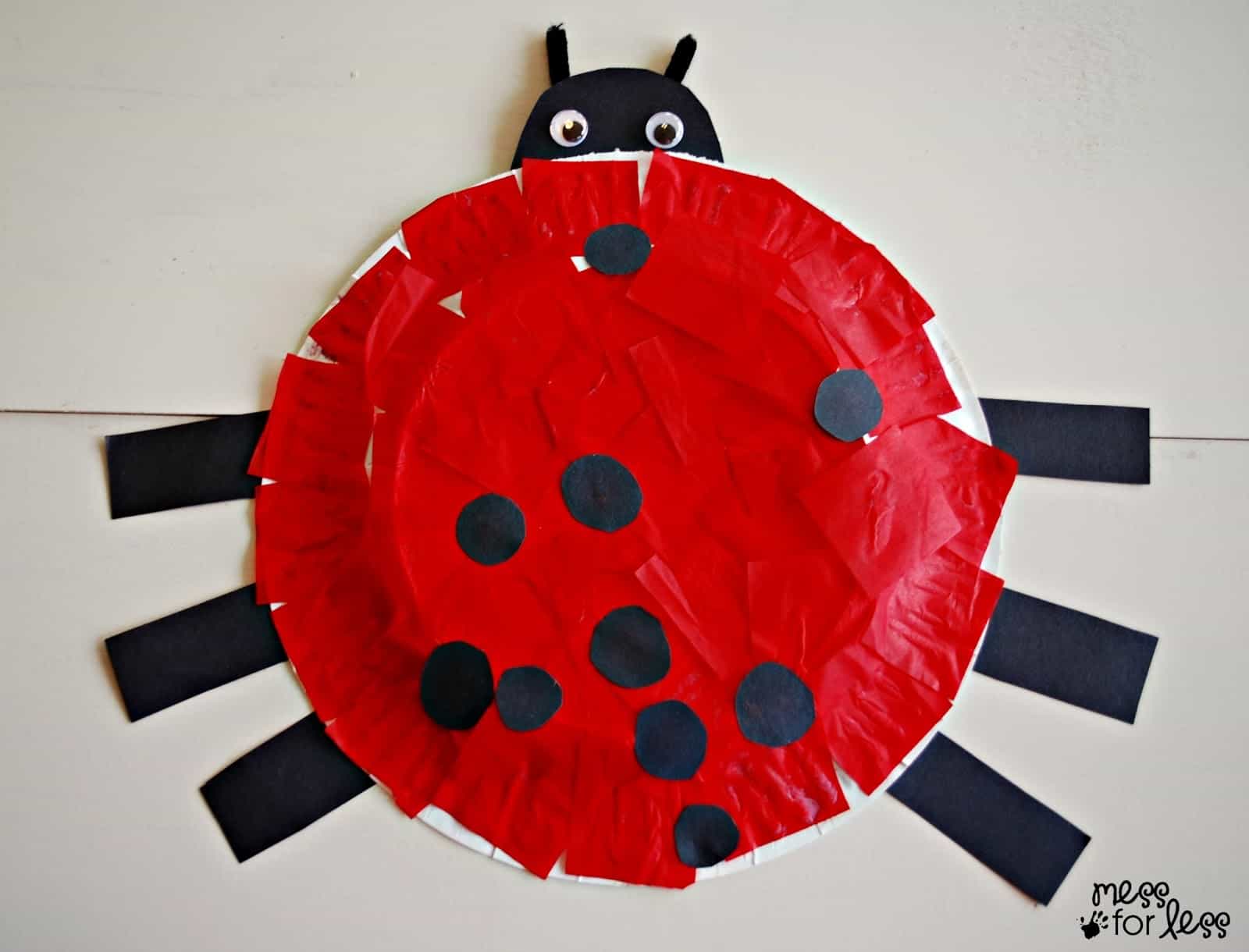 Paper Plate Ladybug Crafts for kids