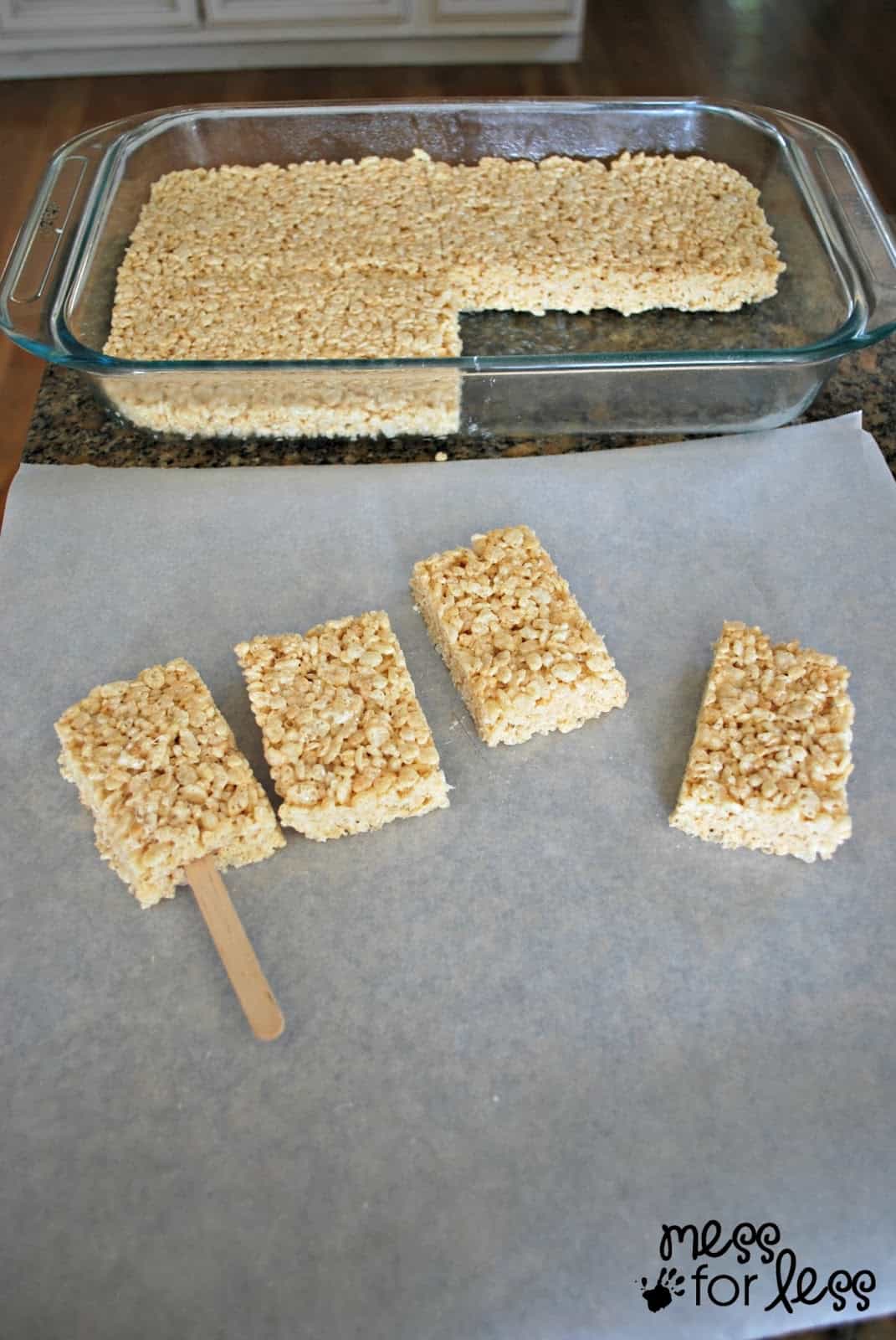 Rice Krispies Treat Pops - Mess for Less