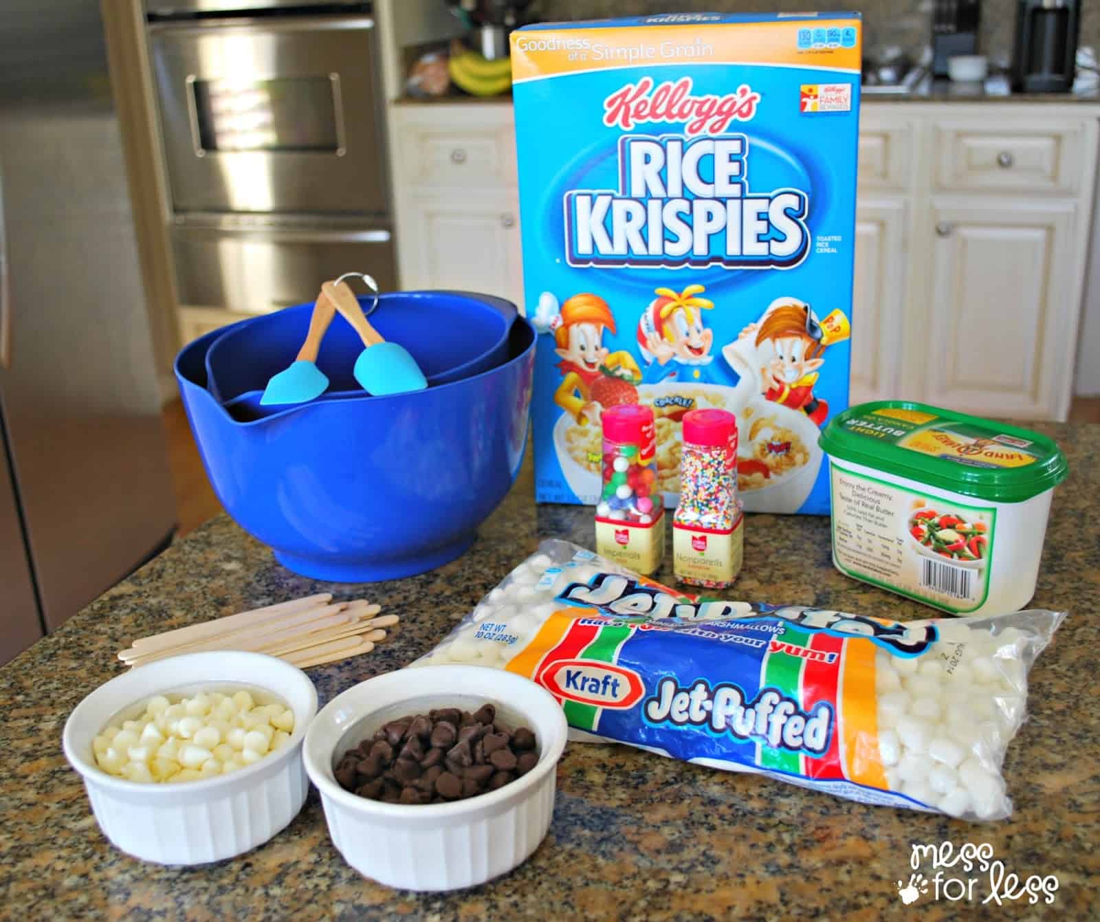 Ingredients for Rice Krispies Treats 