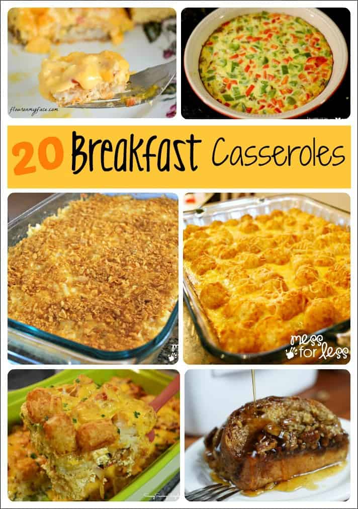 20 Breakfast Casserole Recipes - From eggs to french toast, these casserole recipes will have your family begging for more!