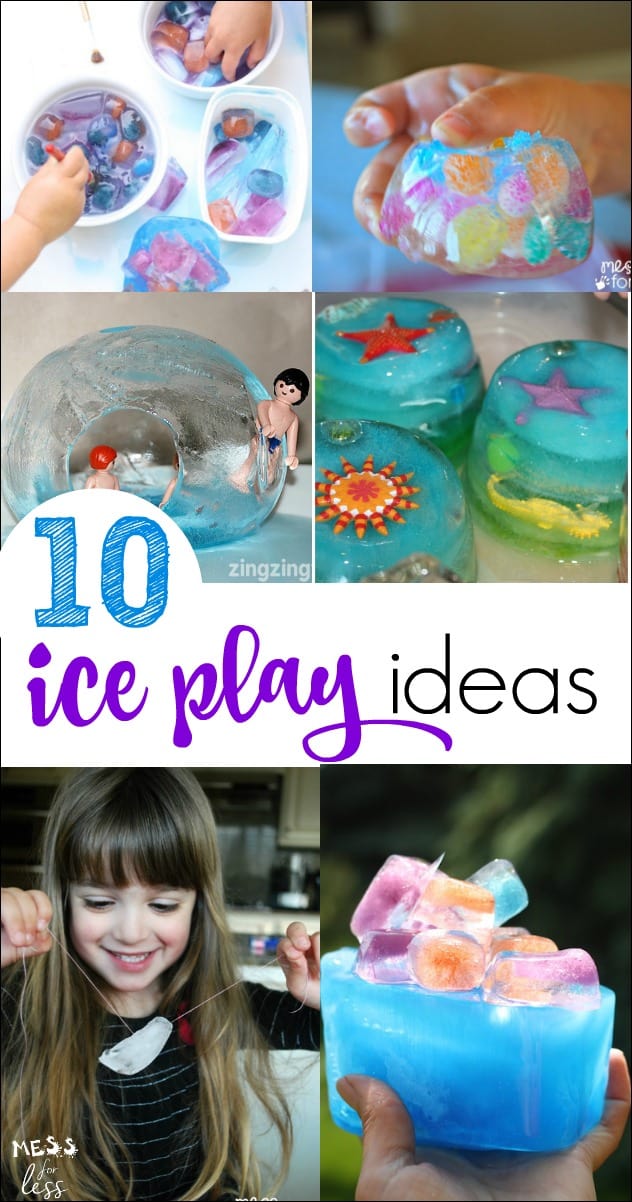 These ice play activities are the perfect way for kids to beat the heat. Love this collections of easy kids activities. Kept my little ones busy for hours!