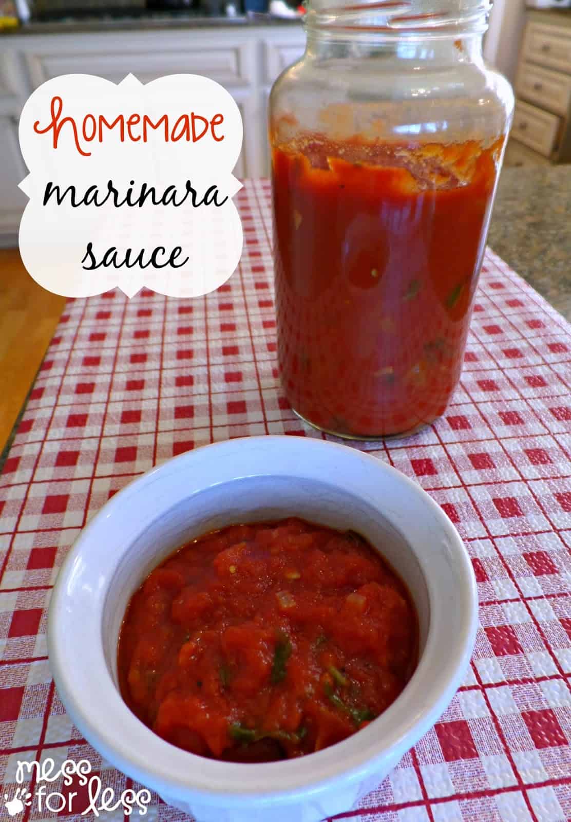 Homemade Marinara Sauce Recipe - this simple recipe will have you swearing off the store bought stuff! sponsored