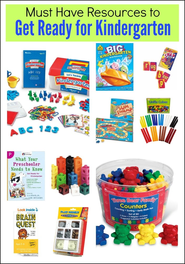 Must Have Resources to Get Ready for Kindergarten - these supplies will have your kid ready for K!
