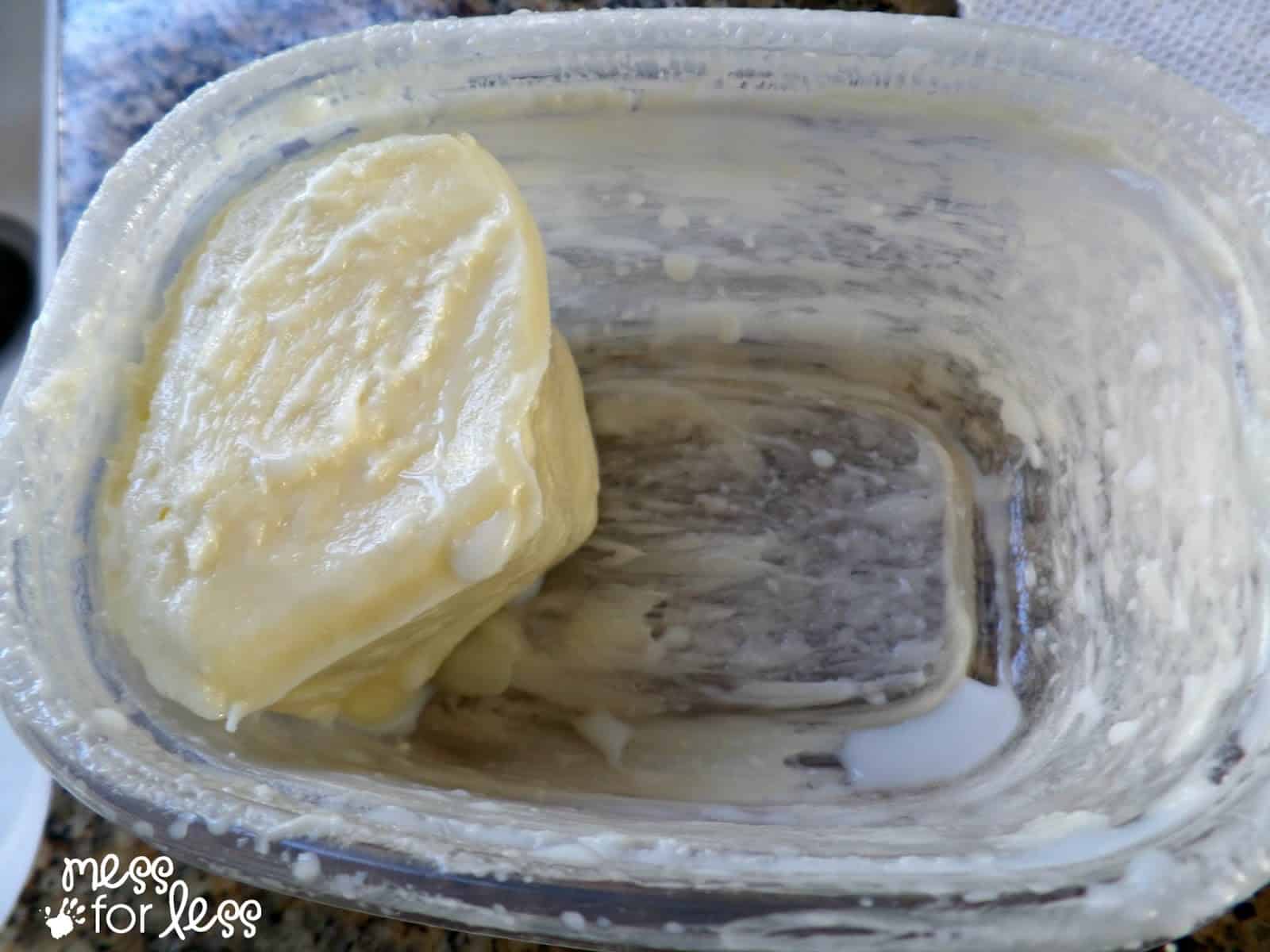 making fresh butter