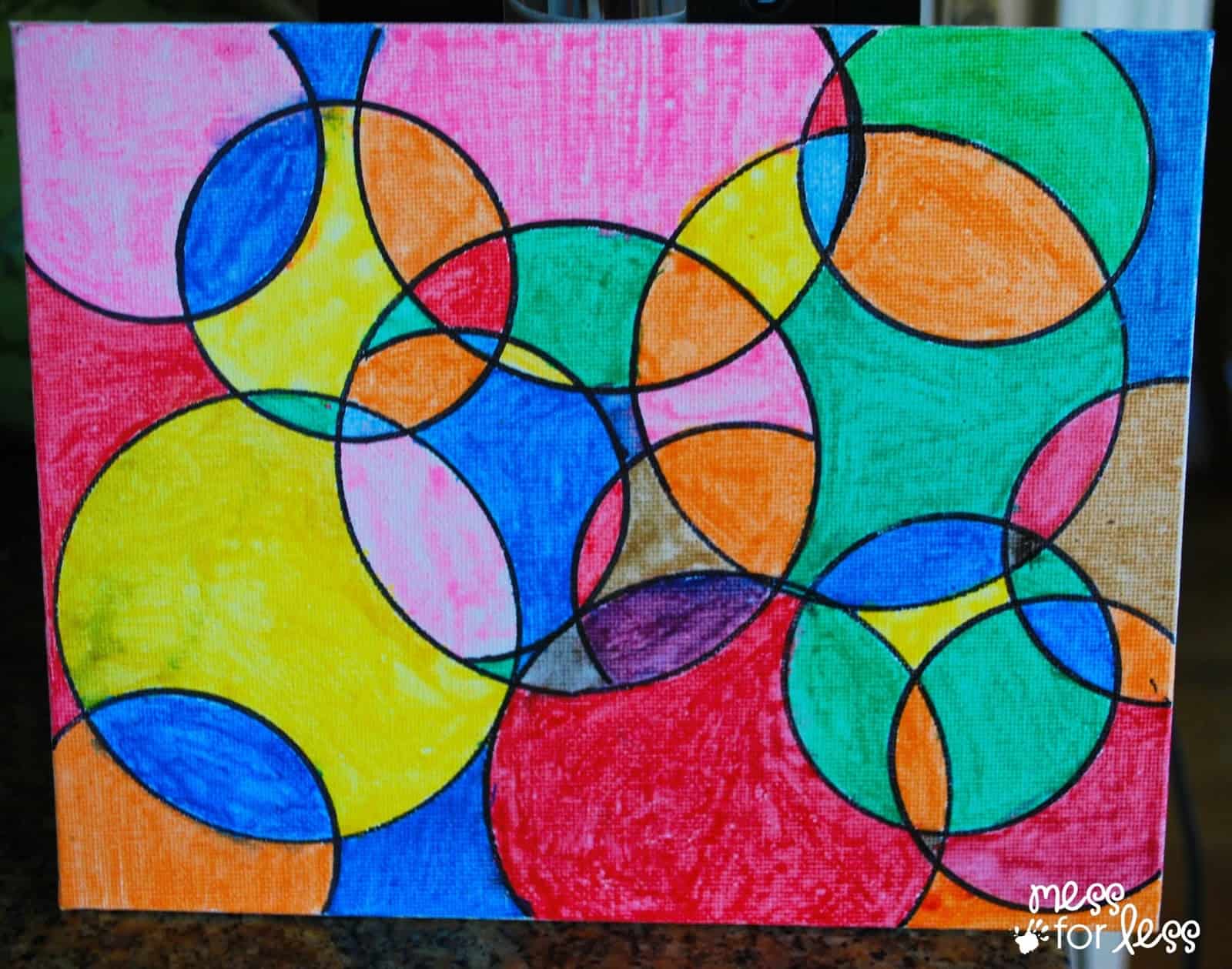 watercolor circle art 