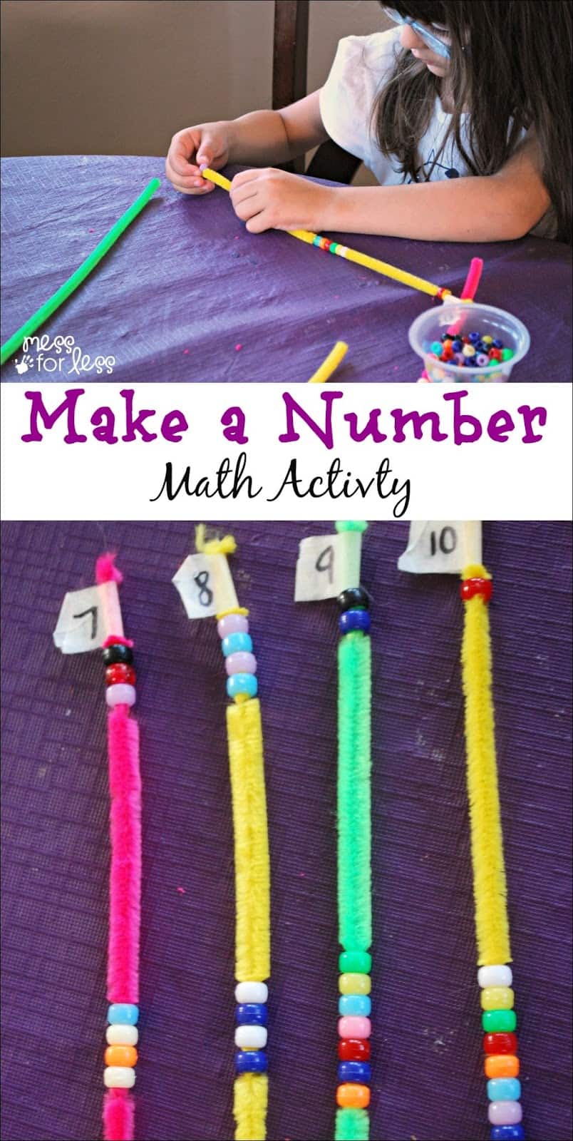 Make a Number Math Game - Kids strengthen their number sense as they think about all the ways to make a number.