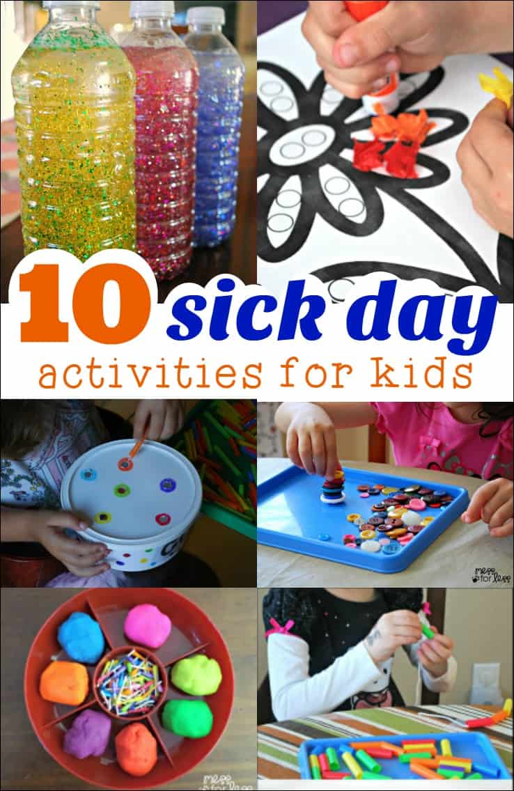 10 Sick Day Activities - Mess for Less