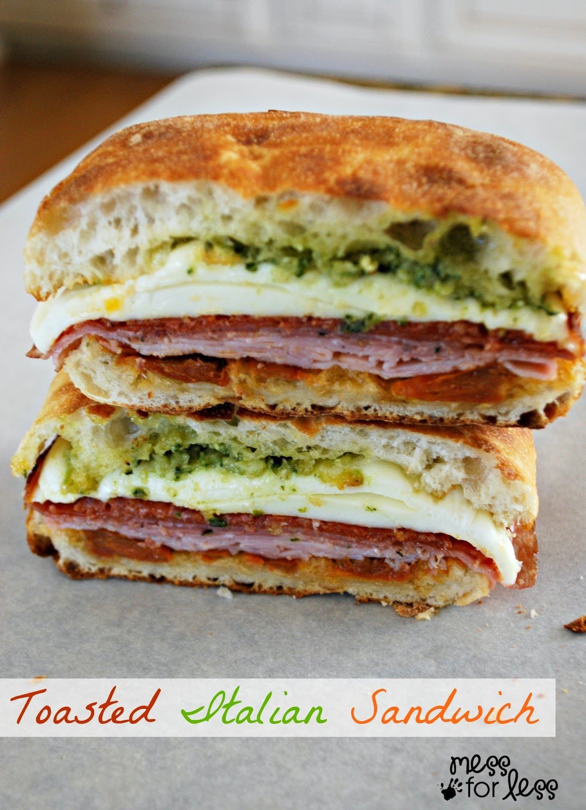 This Toasted Italian Sandwich will become your new lunchtime favorite! #sponsored #OldWorldStyleOM 