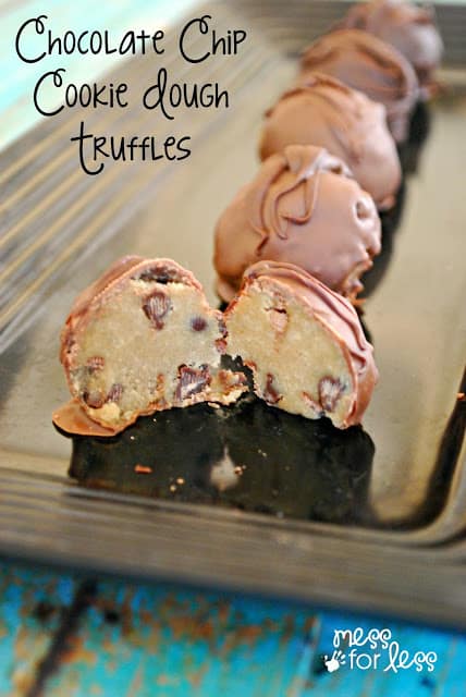 Chocolate Chip Cookie Dough Truffles