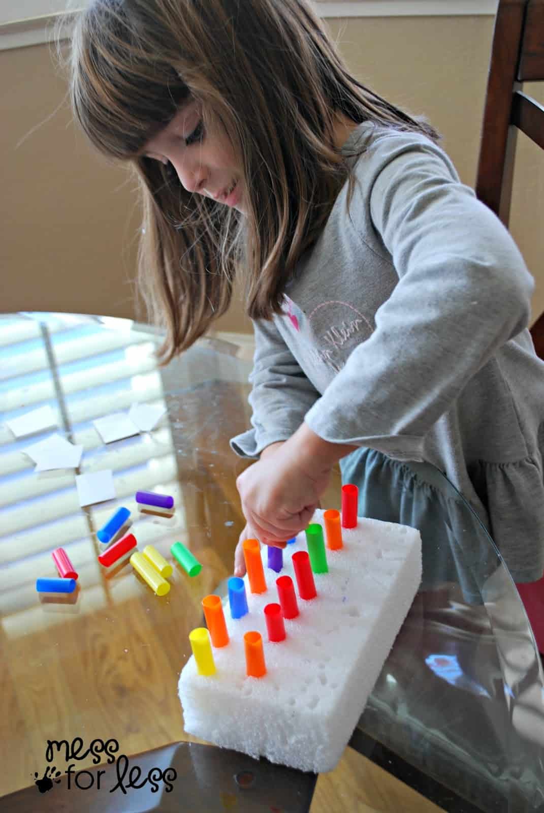 Fine Motor Skills Activity for Preschoolers - Mess for Less