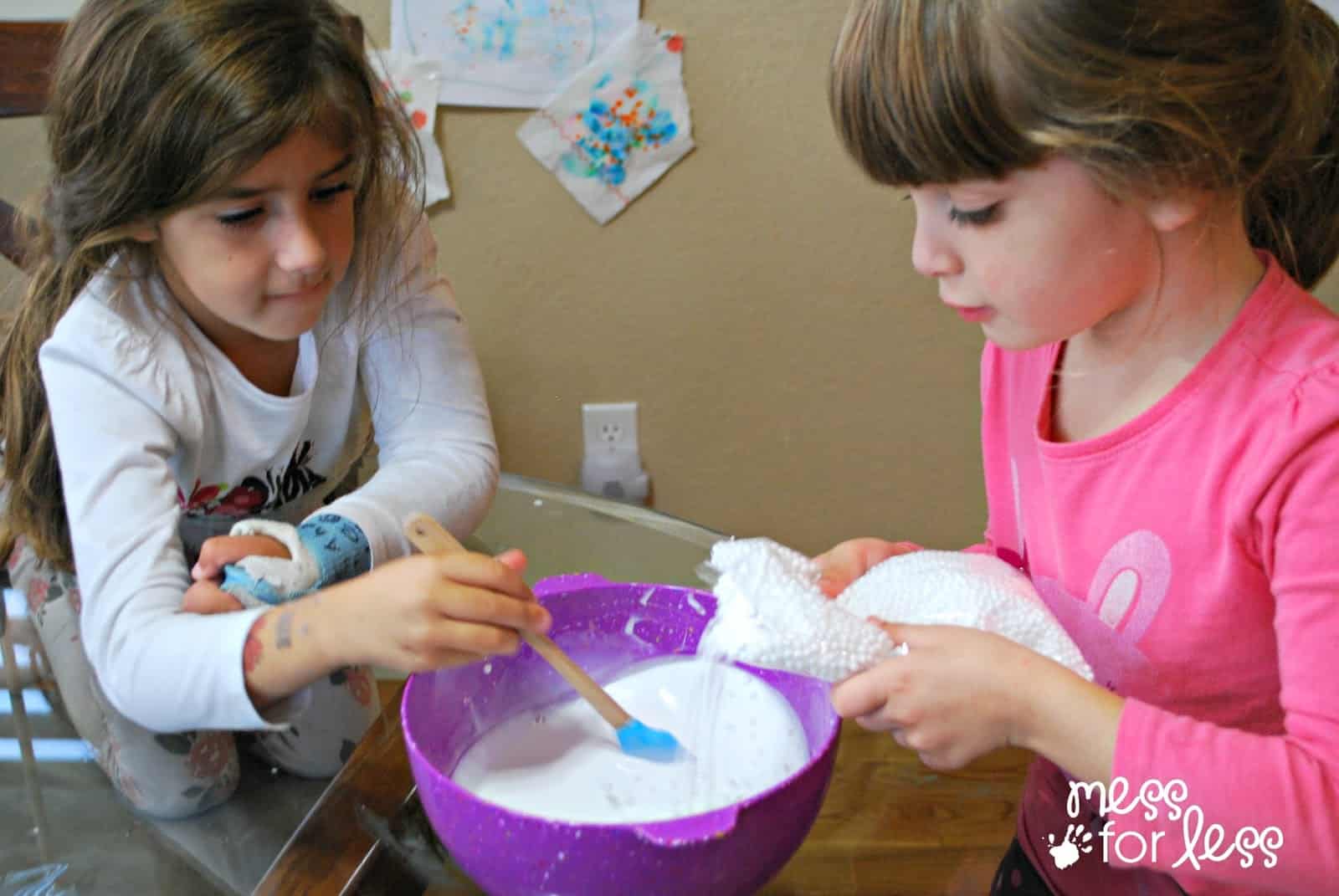 snow slime recipe