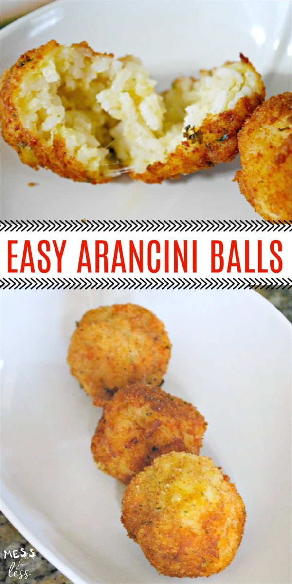 Arancini Balls Easy Rice Balls Mess For Less