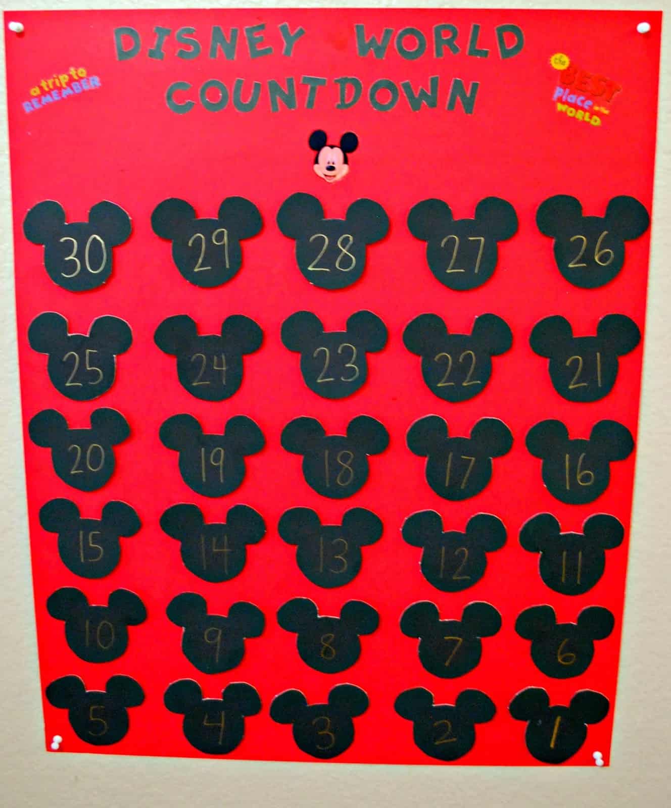 Disney Countdown Calendar