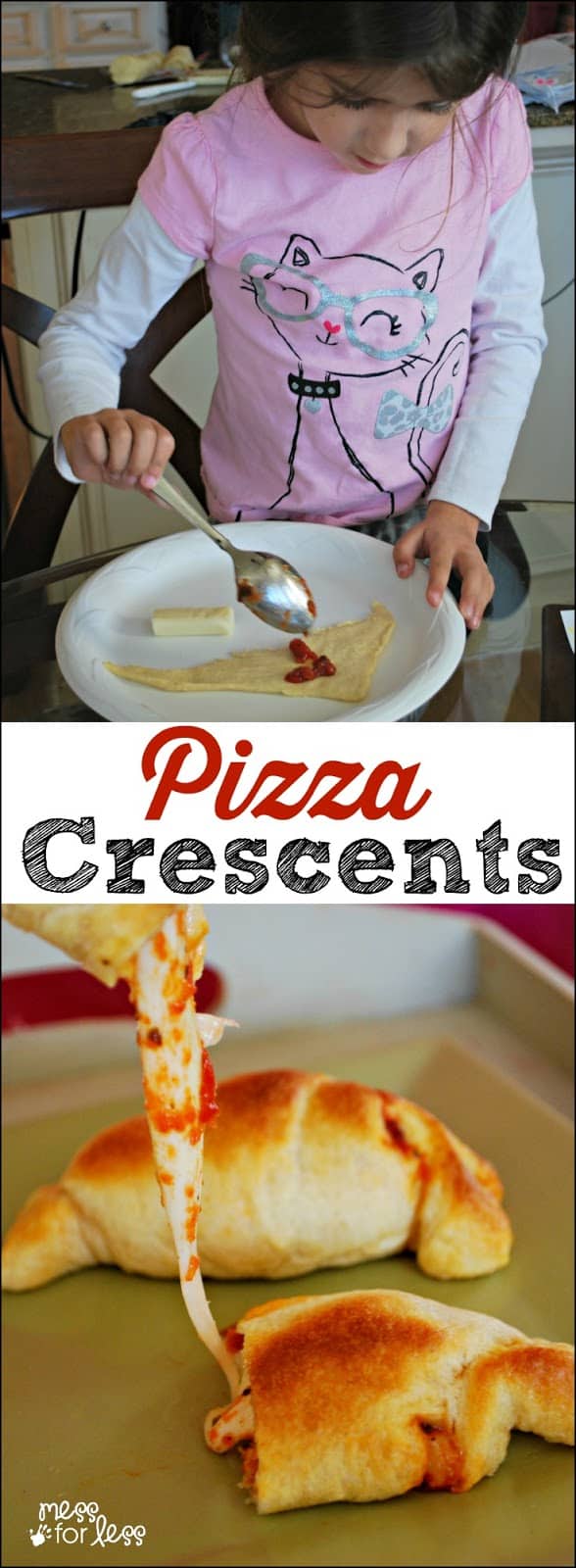 Crescent Roll Recipes: Pizza Crescents - these are the perfect after school snack for kids. So simple to make and SO delicious!