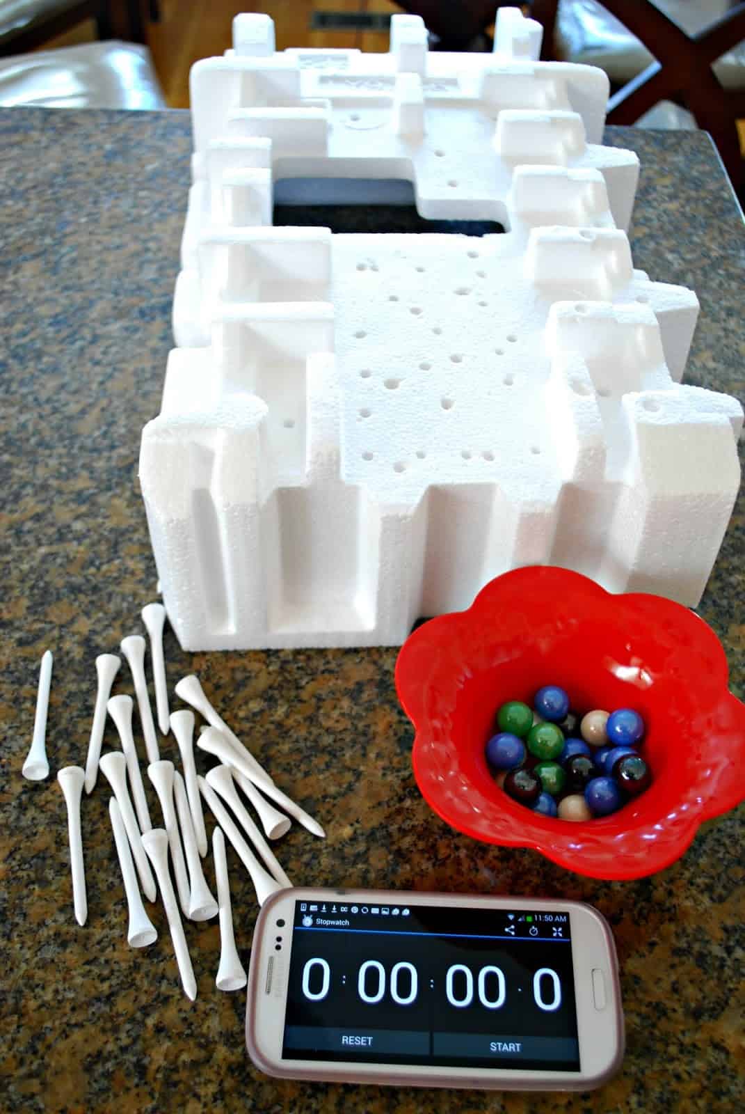 fine motor marble race game