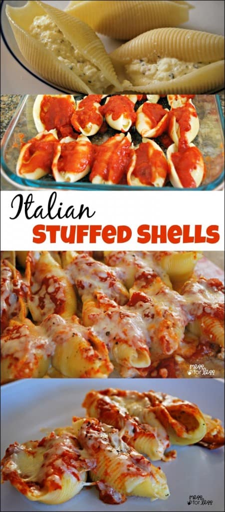 Stuffed Shells Recipe - A simple take on a classic Italian dish. These are a delicious meatless option that the entire family will love.