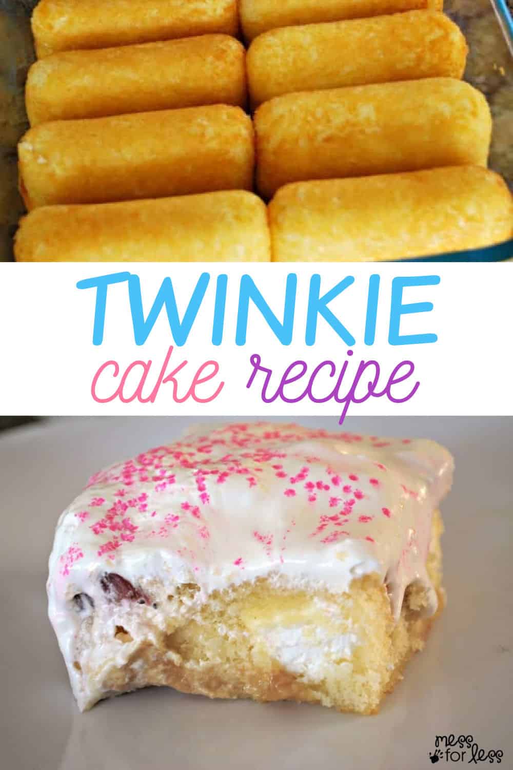 No Bake Twinkies Cake for Spring