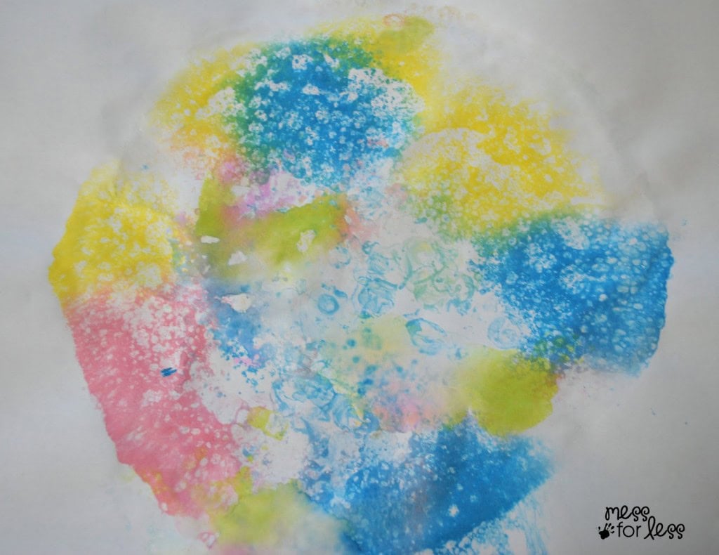 Soap Foam Process Art