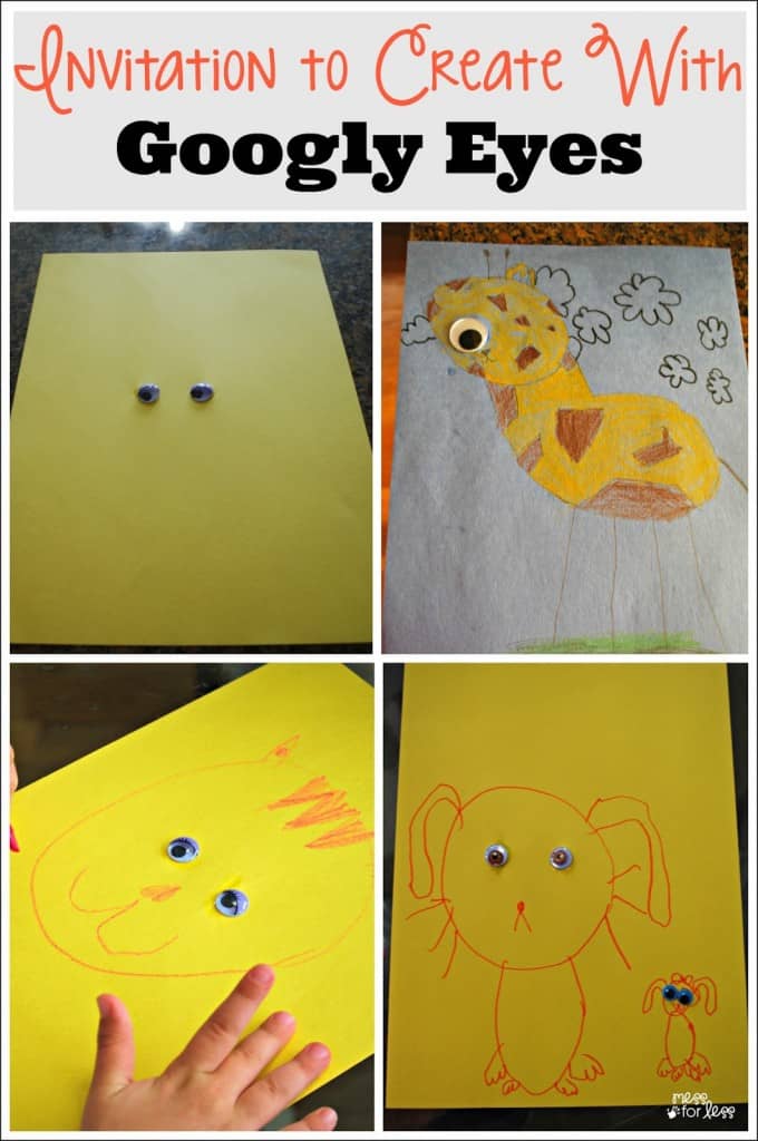 Invitation to Create with Googly Eyes - A fun, open ended art activity for kids!