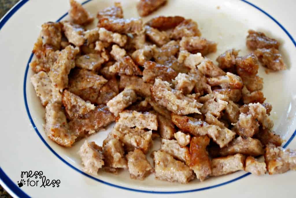 chopped up breakfast sausage