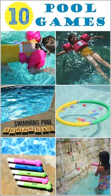 10 Pool Games for Kids - Looking for ways to beat the heat this summer? Try these fun pool games and have fun with the whole family. 