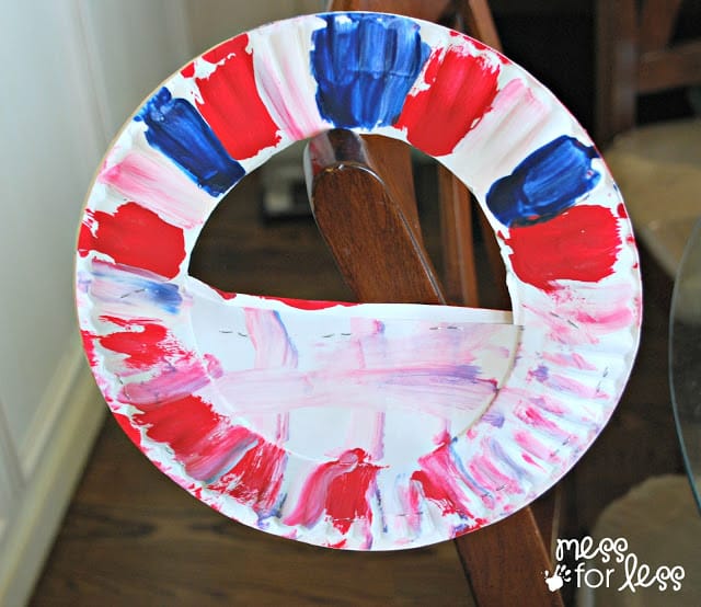 4th of July Craft with a paper plate