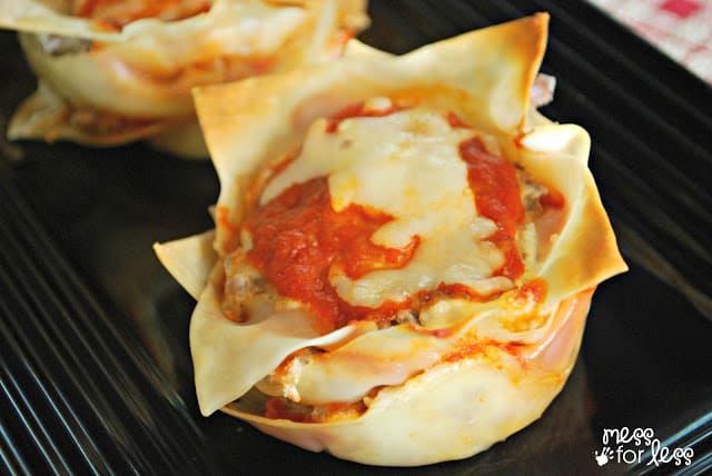 Easy Lasagna Cups