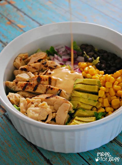 This Southwest Chicken Salad Recipe is my favorite to make when I am short on time but still want something delicious and filling. Easy lunch idea!