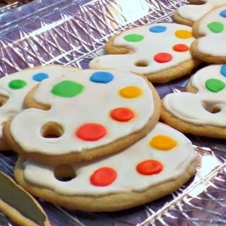 Paint palette cookies
