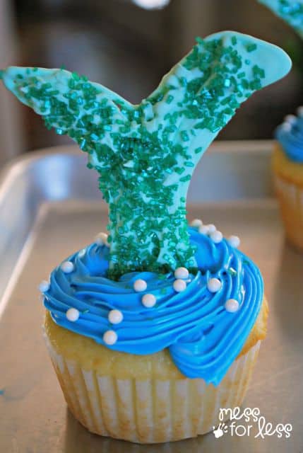 mermaid tail cupcakes