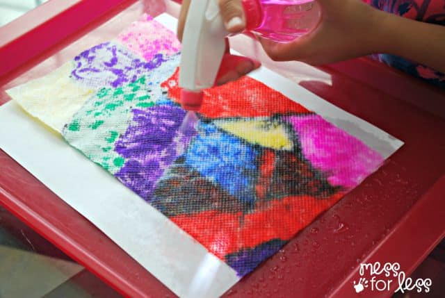 Paper Towel Painting - Easy Painting for Kids - Fun with Mama