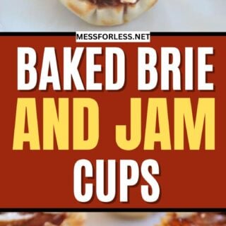 baked brie and jam cups pin