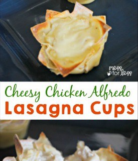 chicken alfredo lasagna cups 1