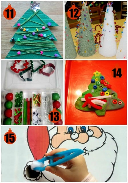 Christmas Fine Motor Skills Activities - Mess for Less