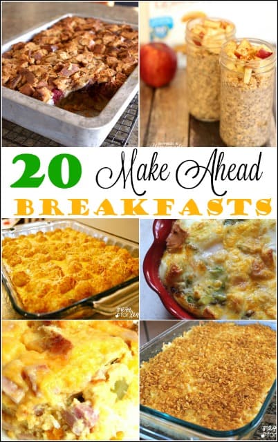 20 Make Ahead Breakfast Recipes - Mess for Less