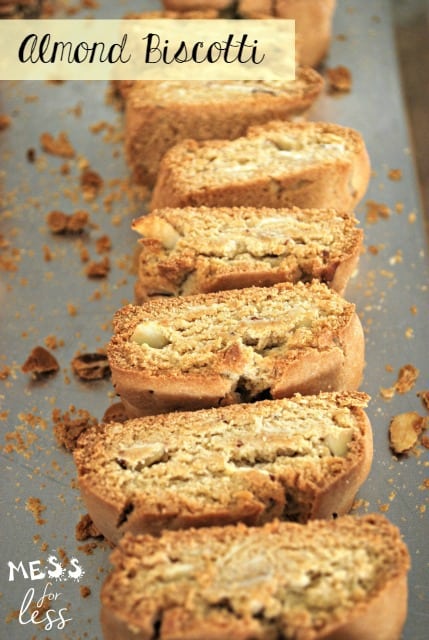 I tried this almond biscotti recipe and it was easy and delicious. My family could not stop eating them! I will be making some more to give to family and friends.