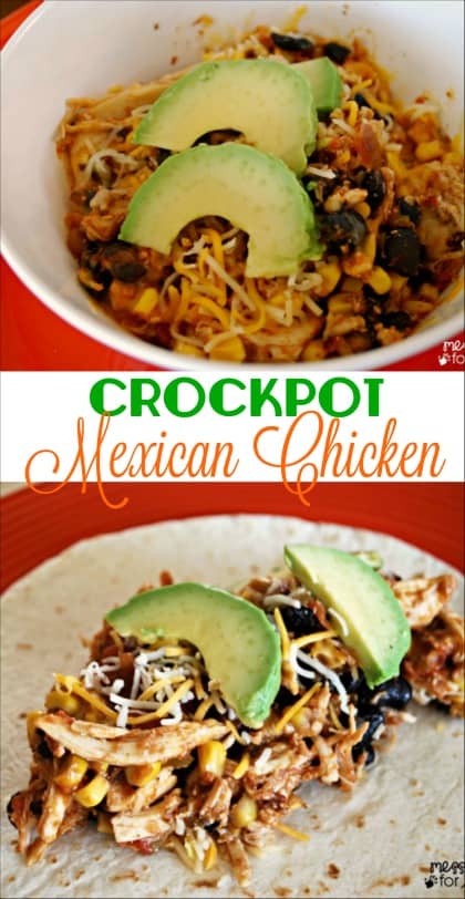 Mexican Crockpot Chicken - Mess for Less