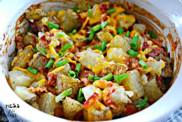 bacon ranch potatoes with cheese